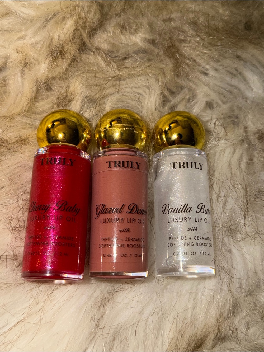 Truly Luxury Lip Oil Trio Set BRAND NEW SEALED